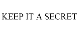 KEEP IT A SECRET trademark