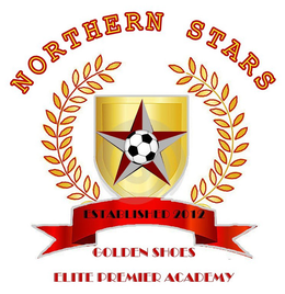 NORTHERN STAR ESTABLISHED 2012 GOLDEN SHOES ELITE PREMIER ACADEMY trademark