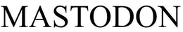 MASTODON trademark
