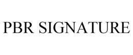 PBR SIGNATURE trademark