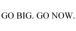 GO BIG. GO NOW. trademark