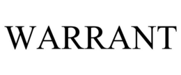 WARRANT trademark