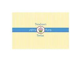 PENELOPE'S PARTIES PERFECTING THE PARTY trademark