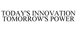 TODAY'S INNOVATION TOMORROW'S POWER trademark