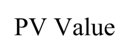 PV VALUE trademark
