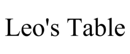 LEO'S TABLE trademark