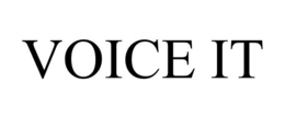 VOICE IT trademark