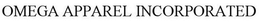 OMEGA APPAREL INCORPORATED trademark