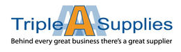 TRIPLE A SUPPLIES BEHIND EVERY GREAT BUSINESS THERE'S A GREAT SUPPLIER trademark