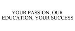 YOUR PASSION, OUR EDUCATION, YOUR SUCCESS trademark