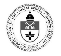 'IOLANI SCHOOL · INCORPORATED 1942 · HONOLULU HAWAI'I · FOUNDED 1863 · trademark