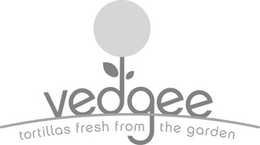 VEDGEE TORTILLAS FRESH FROM THE GARDEN trademark