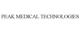 PEAK MEDICAL TECHNOLOGIES trademark
