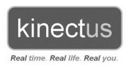 KINECTUS REAL TIME. REAL LIFE. REAL YOU. trademark