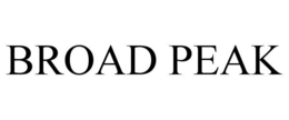 BROAD PEAK trademark