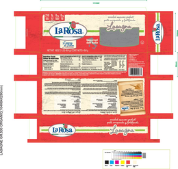 LA ROSA & DISEÑO LASAGNA trademark