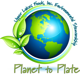 PLANET TO PLATE UPPER LAKES FOODS, INC. ENVIRONMENTAL STEWARDSHIP trademark