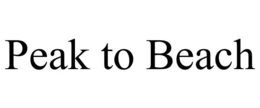 PEAK TO BEACH trademark