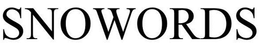 SNOWORDS trademark
