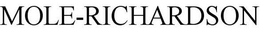 MOLE-RICHARDSON trademark