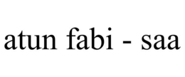 ATUN FABI - SAA trademark