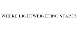 WHERE LIGHTWEIGHTING STARTS trademark