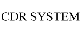 CDR SYSTEM trademark