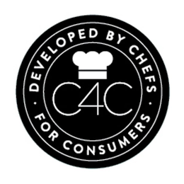 C4C · DEVELOPED BY CHEFS · FOR CONSUMERS trademark
