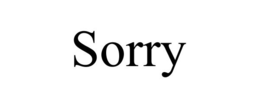 SORRY trademark
