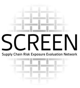 SCREEN SUPPLY CHAIN RISK EXPOSURE EVALUATION NETWORK trademark