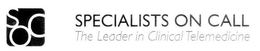 SOC SPECIALISTS ON CALL THE LEADER IN CLINICAL TELEMEDICINE trademark
