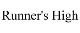RUNNER'S HIGH trademark