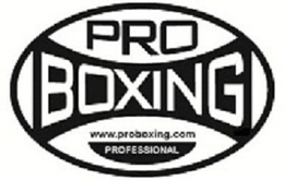 PRO BOXING WWW.PROBOXING.COM PROFESSIONAL trademark