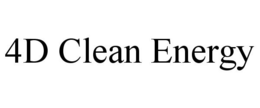 4D CLEAN ENERGY trademark