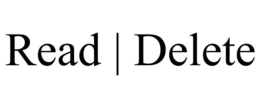 READ | DELETE trademark