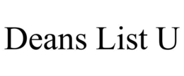 DEANS LIST U trademark