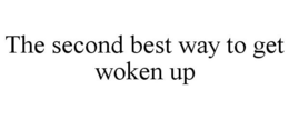 THE SECOND BEST WAY TO GET WOKEN UP trademark