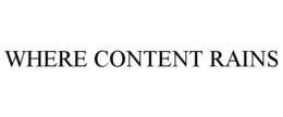WHERE CONTENT RAINS trademark