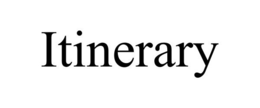 ITINERARY trademark