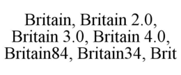BRITAIN, BRITAIN 2.0, BRITAIN 3.0, BRITAIN 4.0, BRITAIN84, BRITAIN34, BRIT trademark