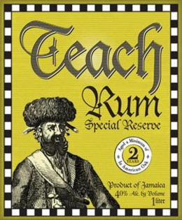 TEACH RUM SPECIAL RESERVE AGED A MINIMUM OF 2 YEARS IN AMERICAN OAK PRODUCT OF JAMAICA trademark