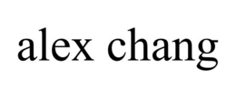 ALEX CHANG trademark