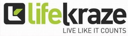 LIFEKRAZE LIVE LIKE IT COUNTS trademark