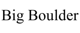 BIG BOULDER trademark