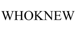 WHOKNEW trademark