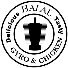 DELICIOUS HALAL TASTY GYRO & CHICKEN trademark