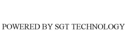 POWERED BY SGT TECHNOLOGY trademark