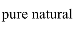 PURE NATURAL trademark