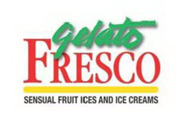 GELATO FRESCO SENSUAL FRUIT ICES AND ICE CREAMS trademark