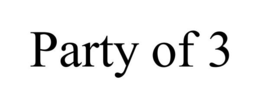 PARTY OF 3 trademark